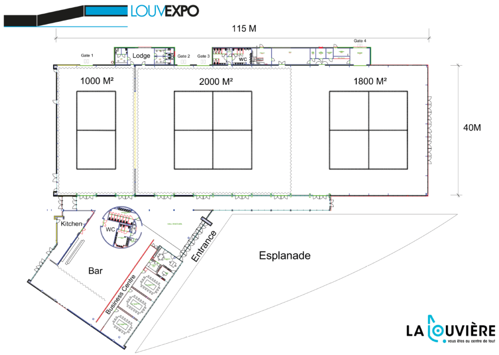 Plan de salle Louvexpo